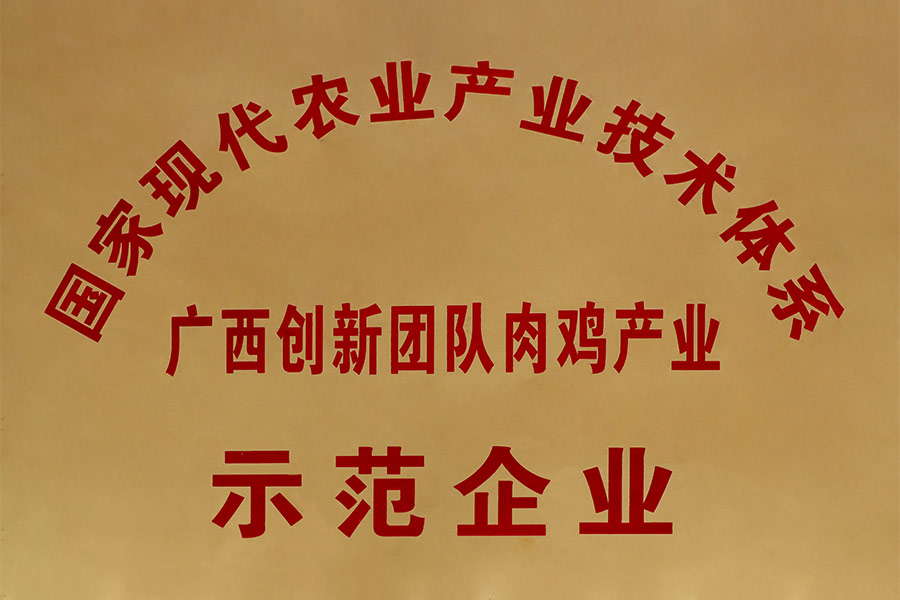 國家現代農業產業技術體係-廣西創新團隊肉雞產業示範企業